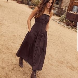 Christy Dawn Brown Maxi Dress